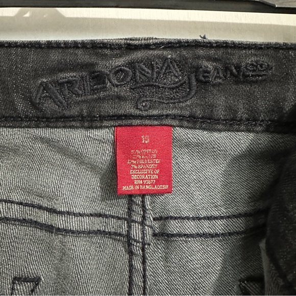 Arizona Jean's Black Skinny Jeans with fading size 13 - Picture 11 of 11